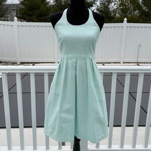 Weddington Way Madeline Halter Bow Mint A-Line Dress Bridesmaid Cocktail Size 4